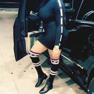 Dress and boots / boots size 8